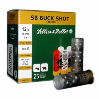 Sellier & Bellot SB Buck Shot Magnum 12/76 7.62 mm.