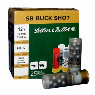Sellier & Bellot SB Buck Shot 12/70 8.43 mm. 36 гр.