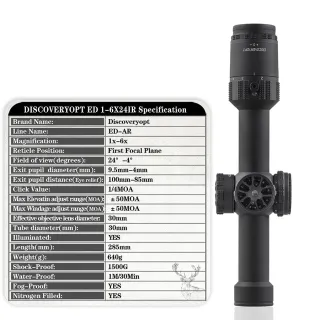 Оптика Discoveryopt ED-AR 1-6x24IR FFP