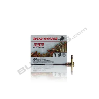 Winchester 333.22 lr Copper plated HP 36 gr