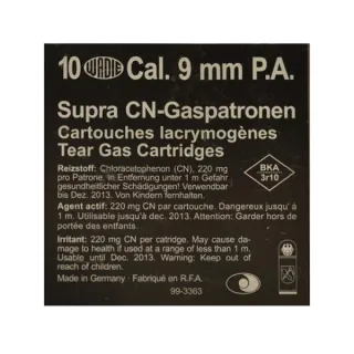 Газови патрони WADIE 9mm P.A. Supra CN