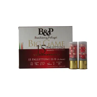 B&P Big Game 15 Pallettoni 12/70 13/0 56 g 15 pellets 8.6 mm