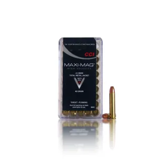 CCI  Maxi-Mag 22 WMR  Total Metal Jacket  40 gr.