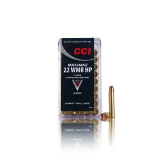 CCI  Maxi-Mag 22 WMR  Jacketed HP 40 gr.