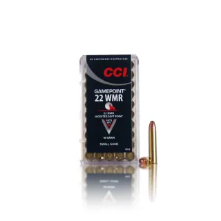 CCI Gamepoint 22 WMR Jacketed soft point 40 gr.