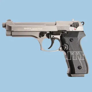 Газов пистолет Ekol Jackal Dual chrome 9mm P.A.