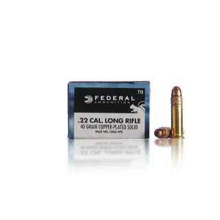 Federal 22lr Copper Plated Solid 40 gr.