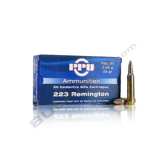 Патрони PPU .223 REM. FMJ BT 3,56 g
