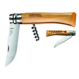 Сгъваем нож Opinel inox No.10 с тирбушон