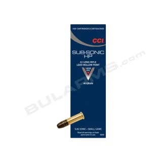 CCI Subsonic HP 22LR 40 gr.