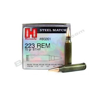 Hornady .223 Rem. BTHP STEEL Match 75 gr
