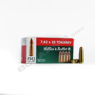 Патрони Sellier&Bellot TT 7.62x25 FMJ