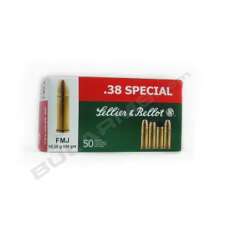 Патрони Sellier&Bellot .38 Sp. FMJ 10,25 g