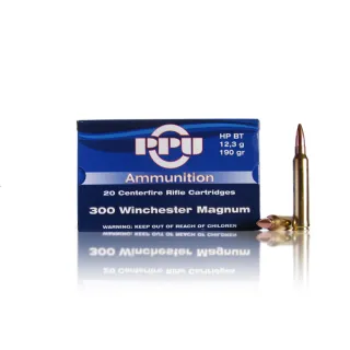 PPU 300 Winchester Magnum HP BT 12,3 g