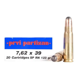 PPU 7.62x39 SP RN 8.0g