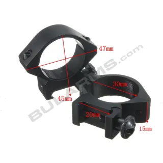 Монтаж рингове Weaver 30mm ниски