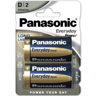 Батерия PANASONIC D Panasonic Everyday Power 1.5V