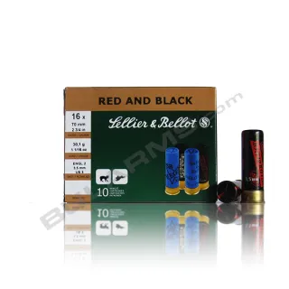 Sellier & Bellot Red and Black 16/70 №3 3,5 mm 30,1 g