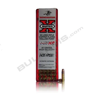 Winchester SuperX .22 lr Copper plated HP 2,6 g (40  gr)